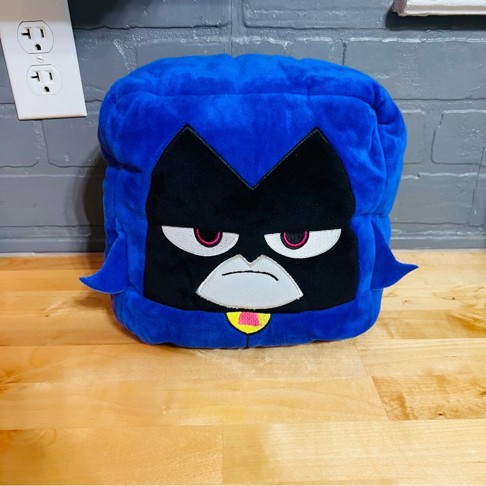 Teen Titans Go! 10” Plush Kawaii Cube “Raven” Superhero Stuffed Cube